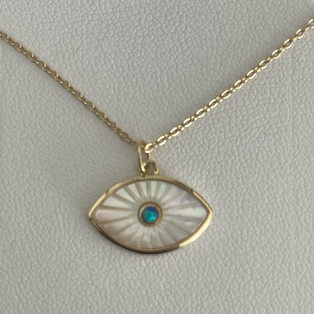 Argento Vivo Sterling Silver Eye Pendant with Turquoise Accent